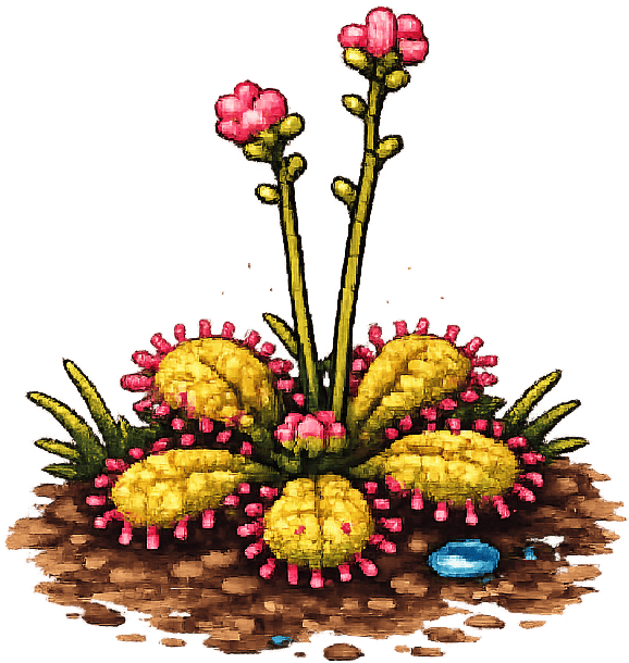 Sundew plant sprite